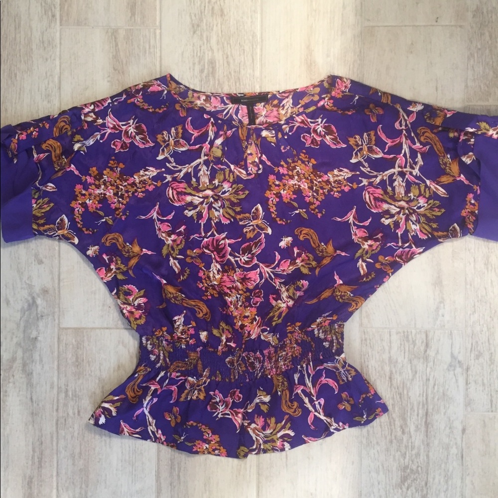 BCBG SILK KIMONO TOP